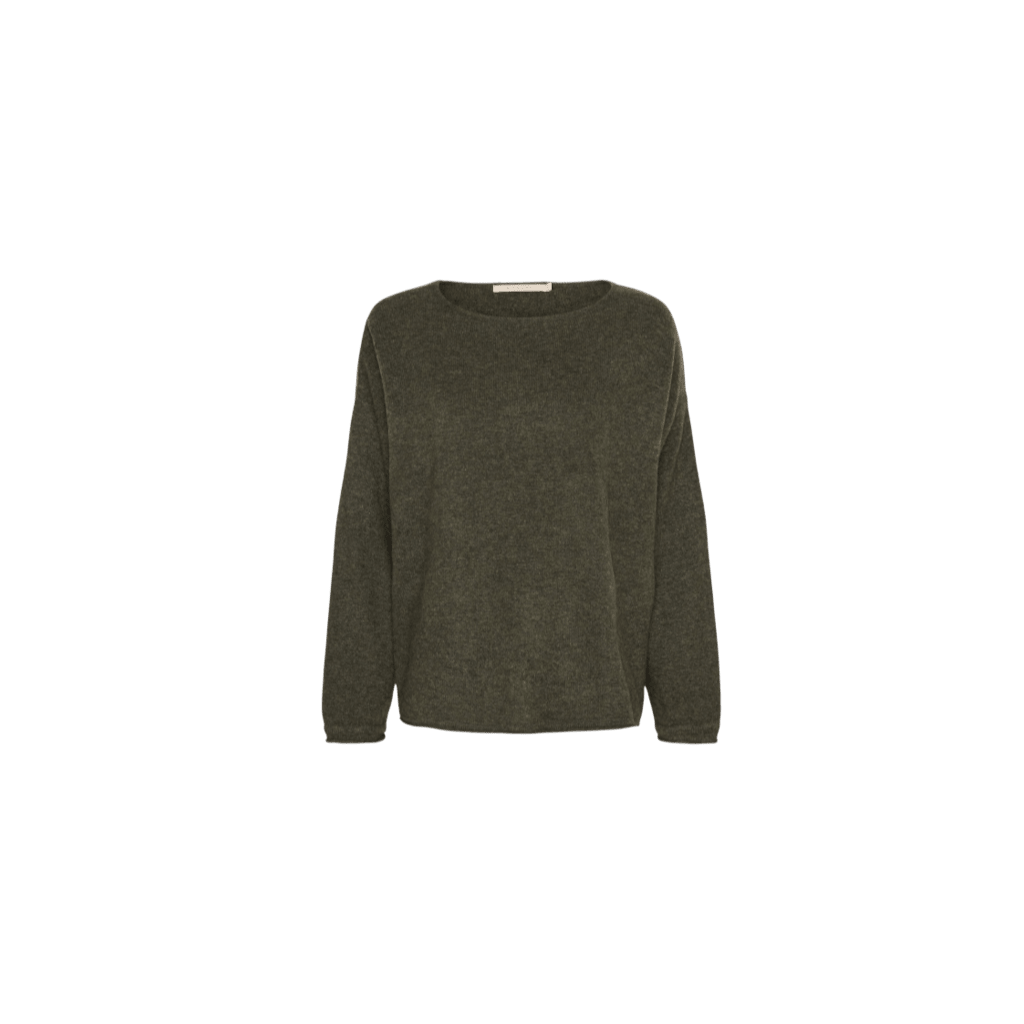 MIRA PURE CASHMERE PULLOVER ARMY BTF (54) - LifeStyle Hedensted