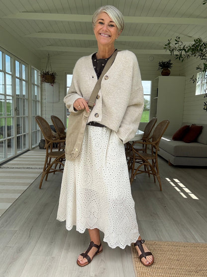N - LAIANA STRIK CARDIGAN NE - LifeStyle Hedensted