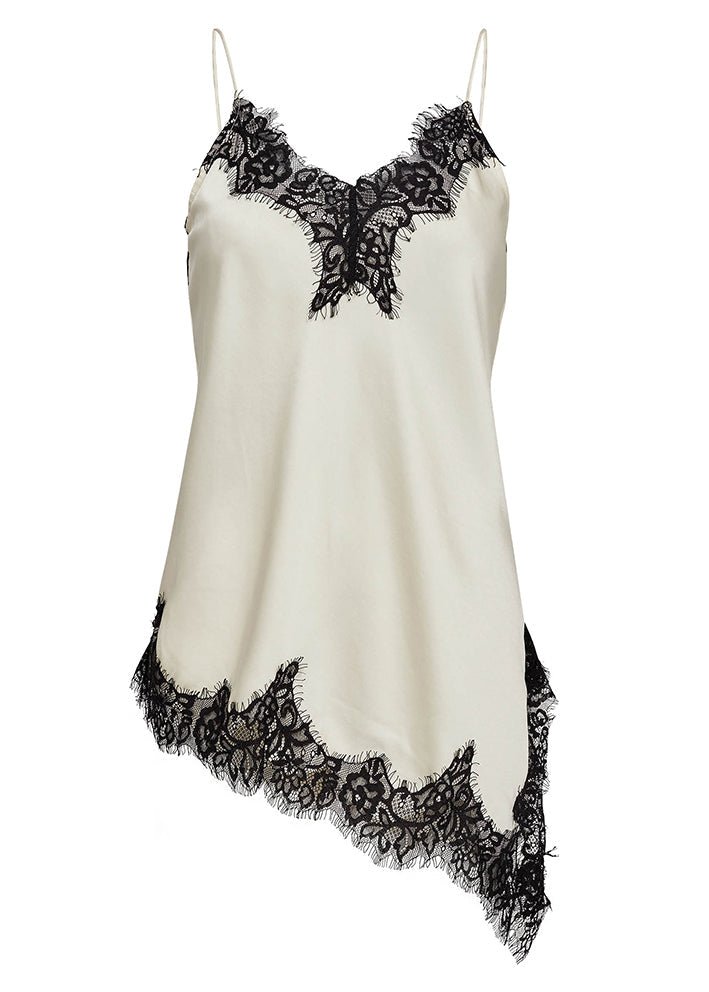 NAOMI ASYM CONTRAST LINGERIE TOP HL - LifeStyle Hedensted