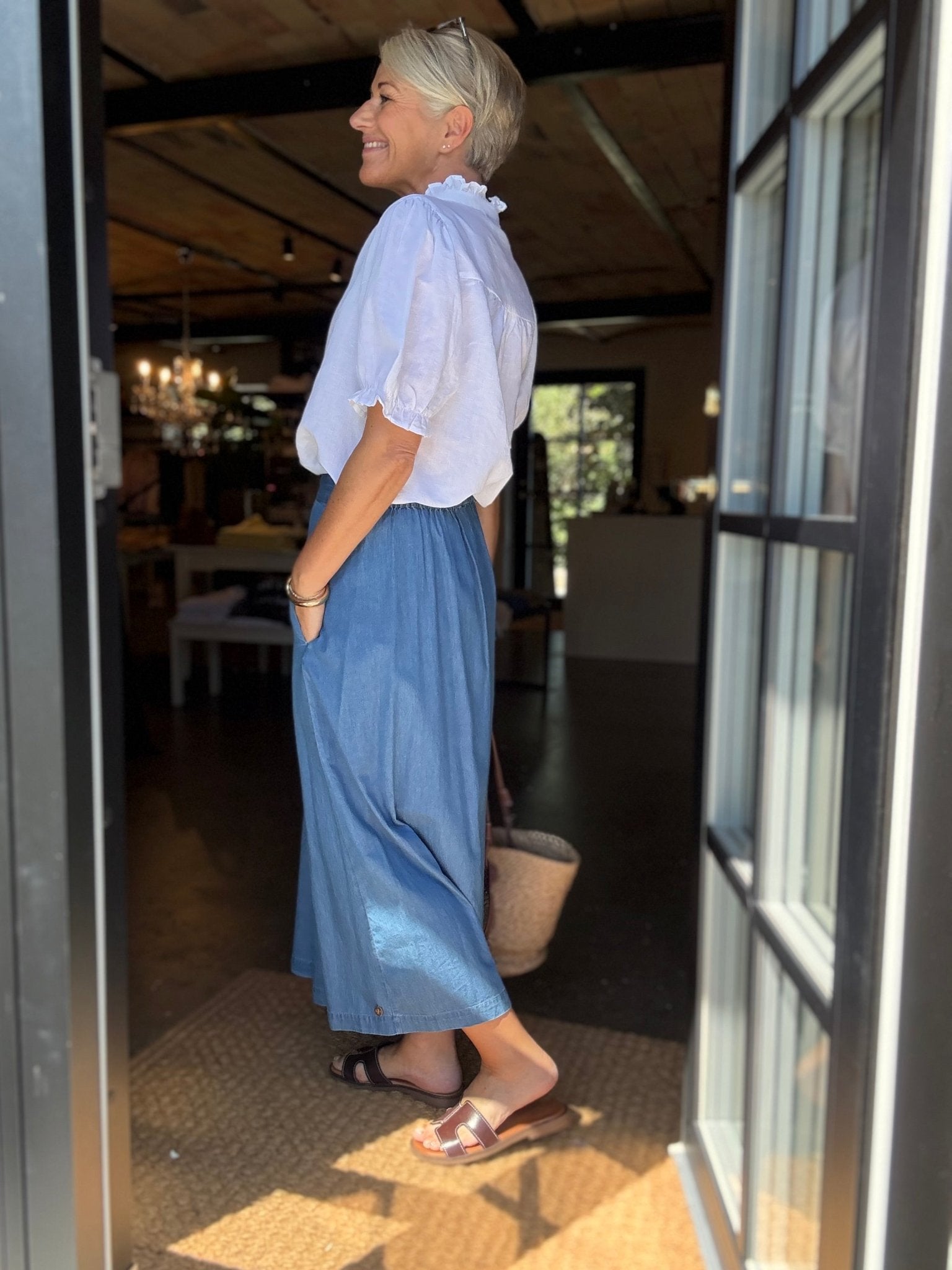 PAULINE DENIM NEDERDEL PREPAIR - LifeStyle Hedensted