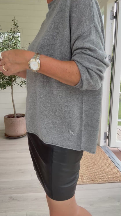 OVERSIZED PURE CASHMERE BLUSE BTF