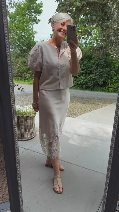 YELINA HEAVY SATIN NEDERDEL NN