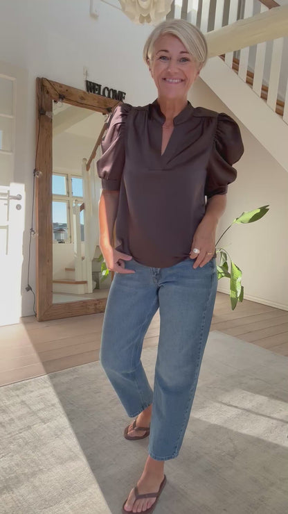 THE MOMMY 139 HIGH TAPERED JEANS MEW