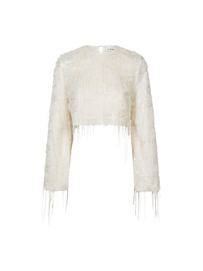 SEQUIN FRINGE BLUSE HL (95) - LifeStyle Hedensted