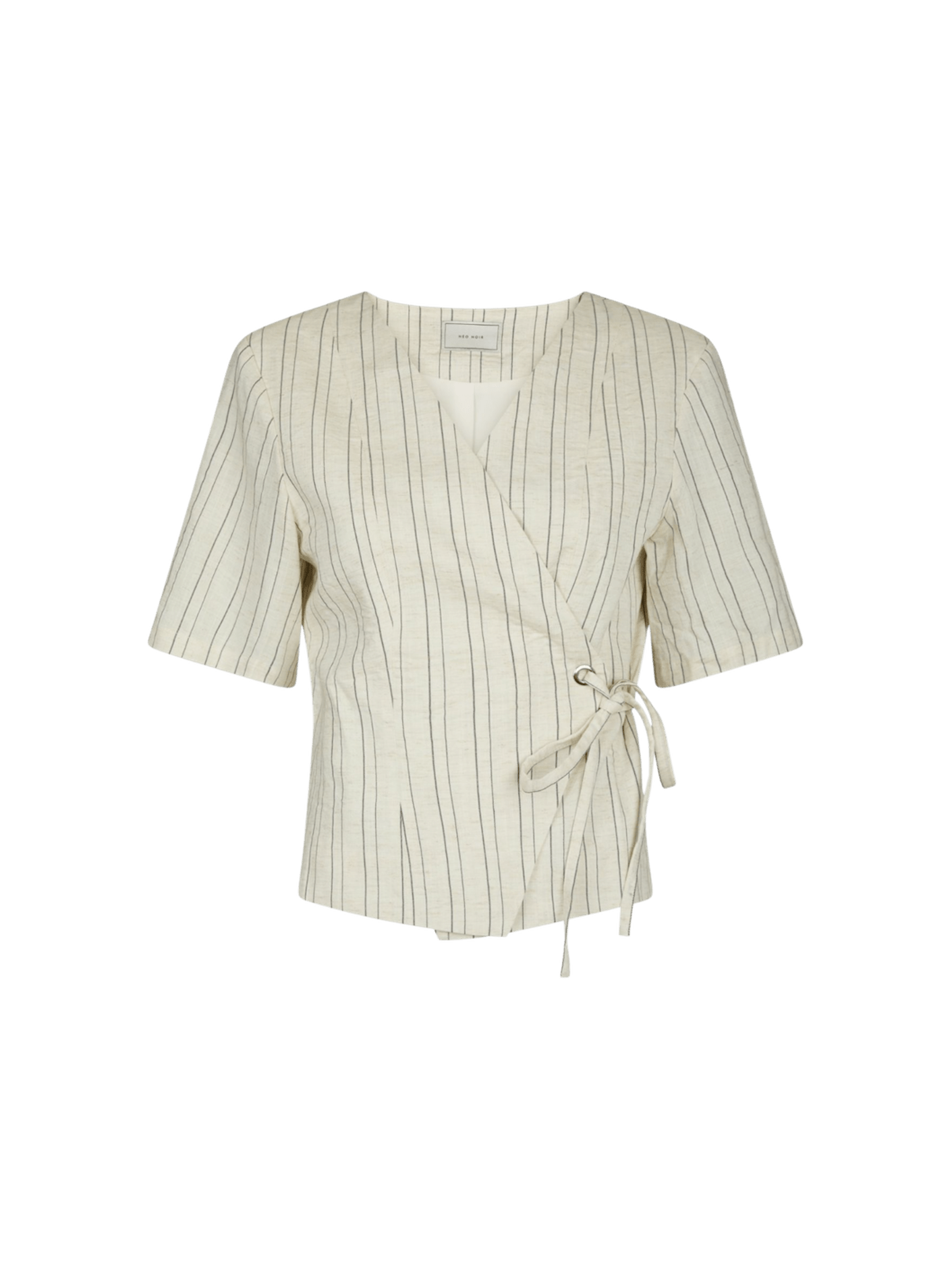 SIMMO STRIPE EYELET BLUSE NN - LifeStyle Hedensted