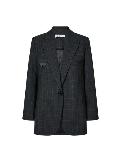 SMOKEY CHECK SINGLE BLAZER - LifeStyle Hedensted