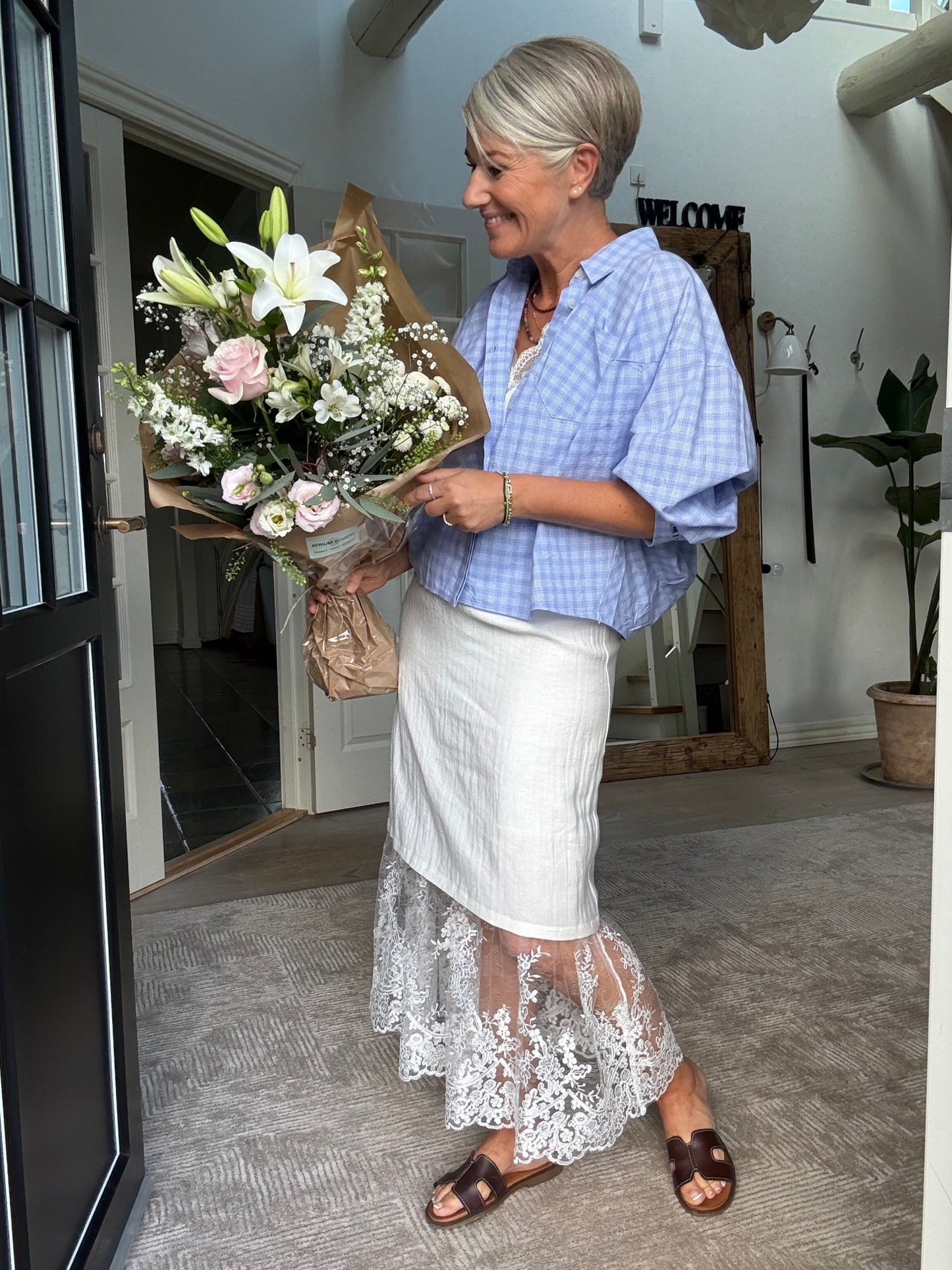 SOPHIE CHEK SKJORTE HL - LifeStyle Hedensted