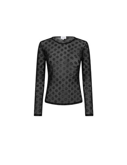TELA 1 MESH BLUSE SORT LR - LifeStyle Hedensted