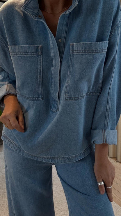 TUXA DENIM SKJORTE MUNTHE - LifeStyle Hedensted