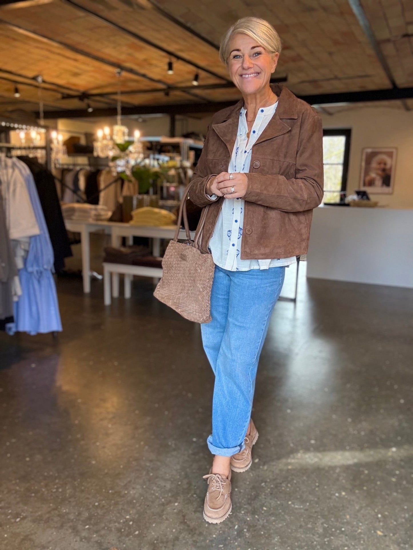 VALLY SUEDE JACKET DEPECHE - LifeStyle Hedensted