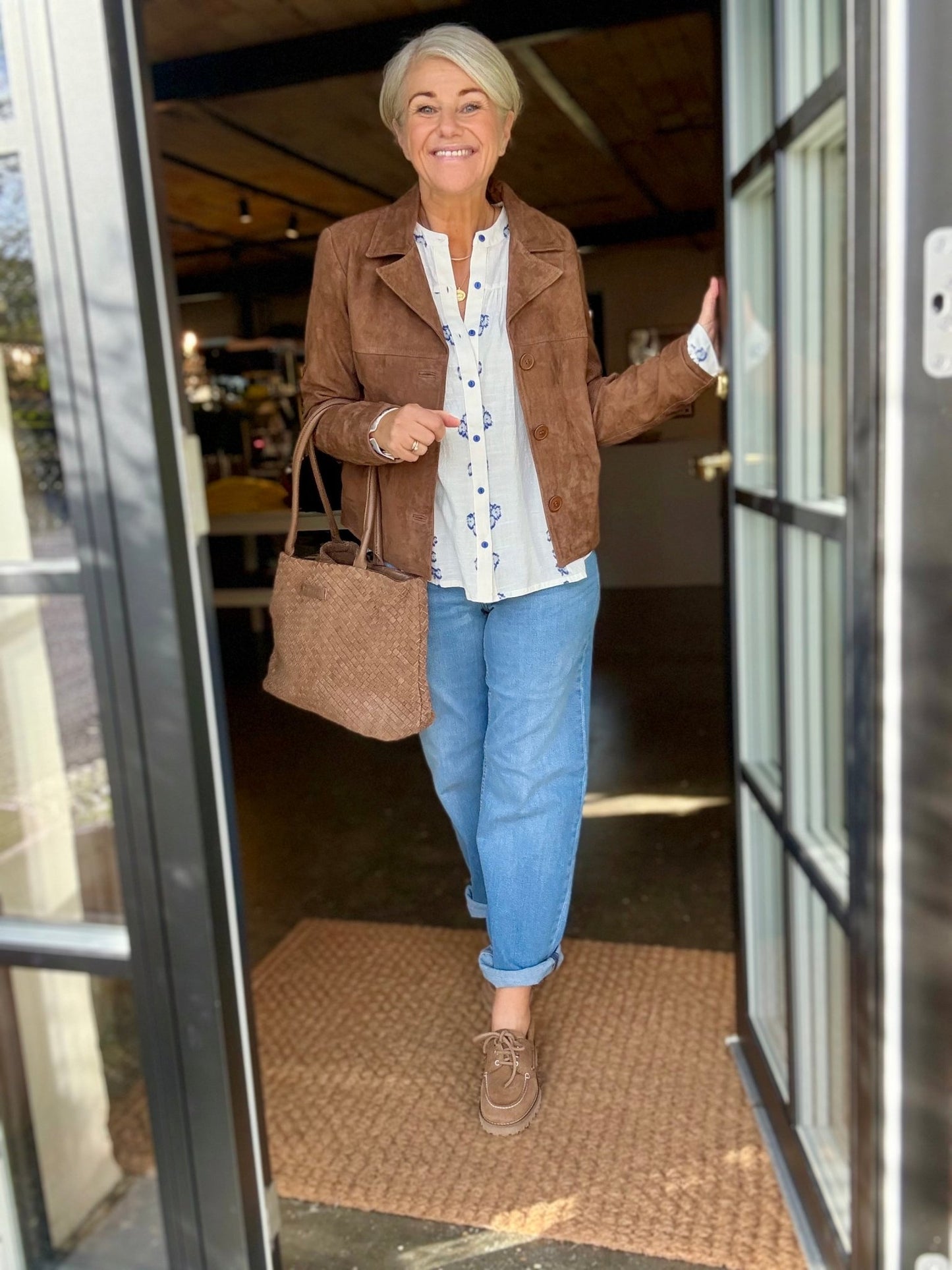 VALLY SUEDE JACKET DEPECHE - LifeStyle Hedensted