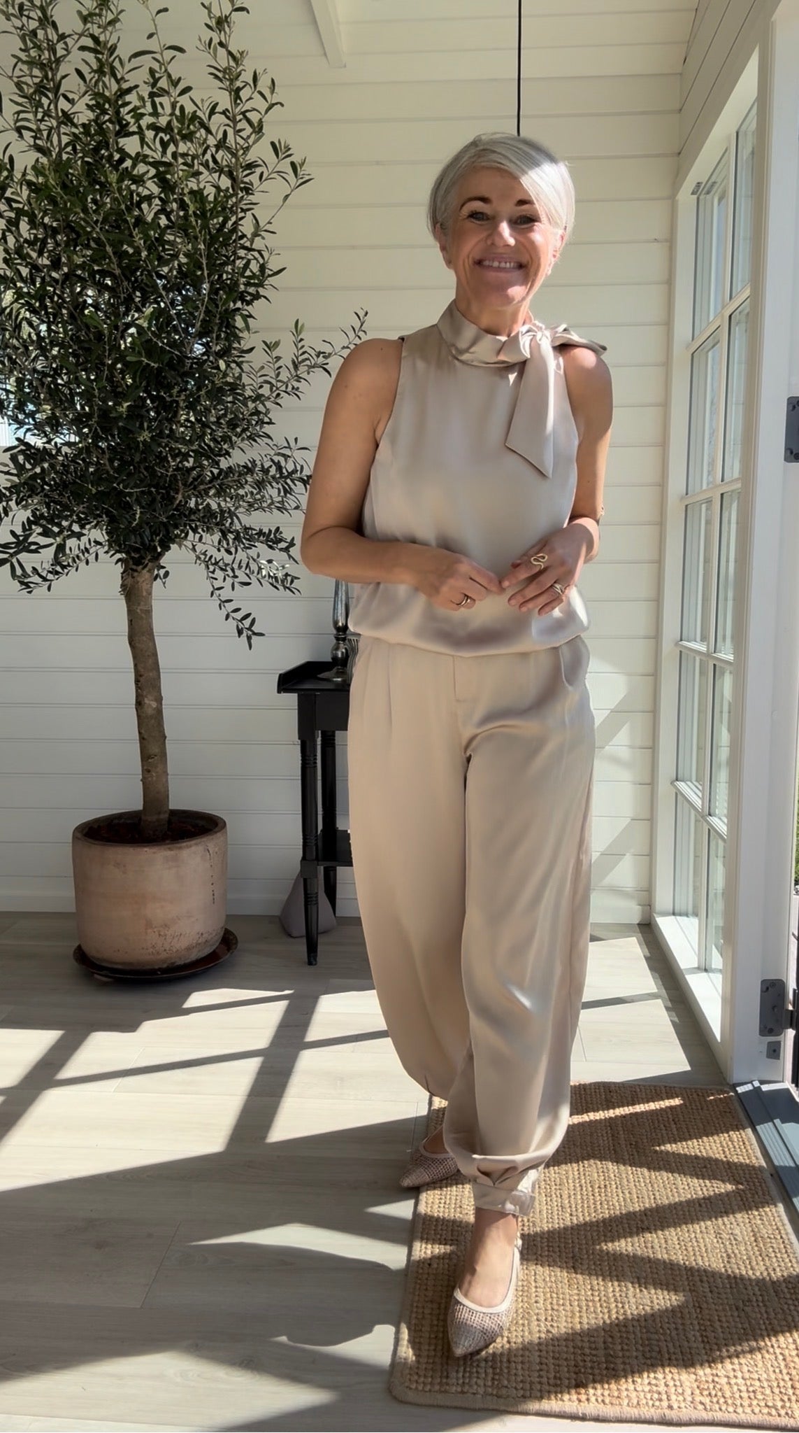VEDA DRAPY SATIN TOP NN - LifeStyle Hedensted