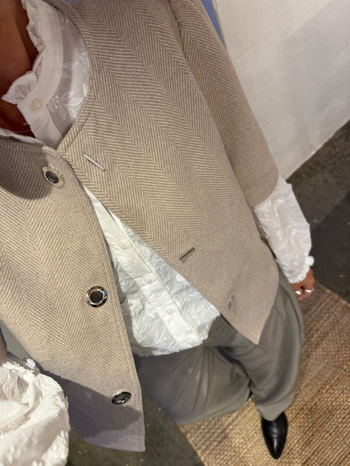 XANTHE LIGHT HERRINGBONE BLAZER NN - LifeStyle Hedensted